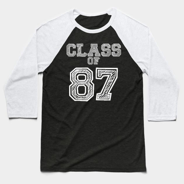Class of 87 T shirt for Class of 1987 Reunion - Class Of 87 - Baseball ...